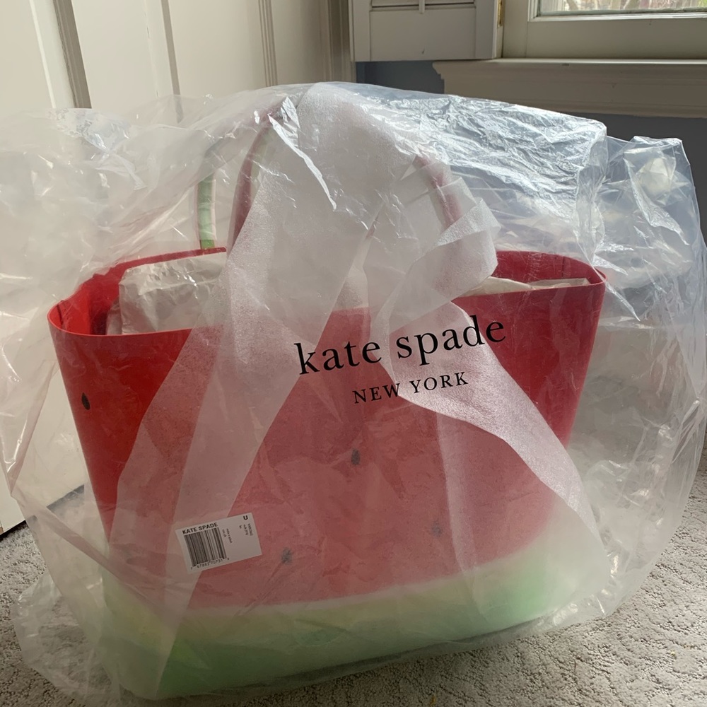 Kate Spade Make a Splash Watermelon Tote - Picture 5 of 7